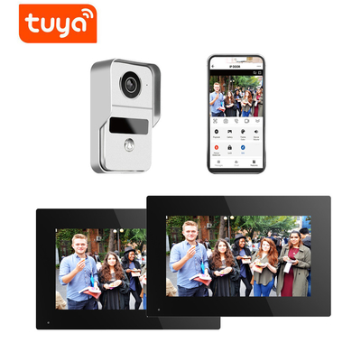 Беспроводная система внутренней связи 1080P дверного звонока IP телефона двери WIFI видео- связала проволокой ночное видение камеры