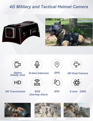 3G 4G Wi-Fi GPS Mini Smart Helmet Camera Встроенная батарея мощностью 4000 мАч для записи видео