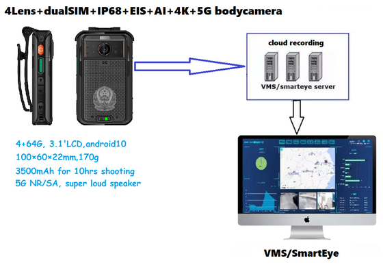 5G NR/SA Тепловая камера 4K HD 3500mah Двойная батарея EIS 4G 64GB 3,1-дюймовый ЖК