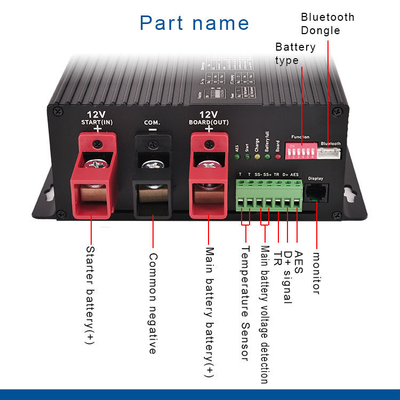 Зарядка постоянного тока зарядное устройство 30A Bluetooth 390W Pvmax для основных батарей 12V