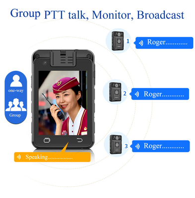 4G ИИ телевая камера DVR Регистрационный номер распознавание лица с NFC полицейский человеческий DVR