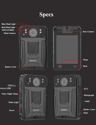 4G водонепроницаемая IP67 Камеры для полиции с GPS-отслеживанием 1080p мини-камера