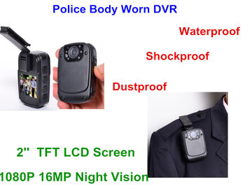 одобренный FCC, тело рекордера Dvr полиции 1080P несенная карта видеокамеры 32G TF