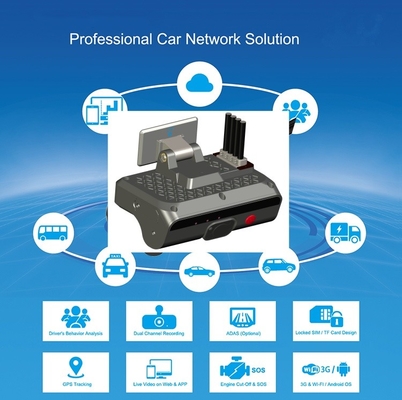 4G Dashboard Dual Camera AI ADAS DMS распознавание лица водителя с сжатием видео H.264/H.265