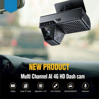 4G распознавание лиц AI Dashcam ADAS DSM SOS GPS Advanced Driving Assistance System с сжатием видео H.264/H.265