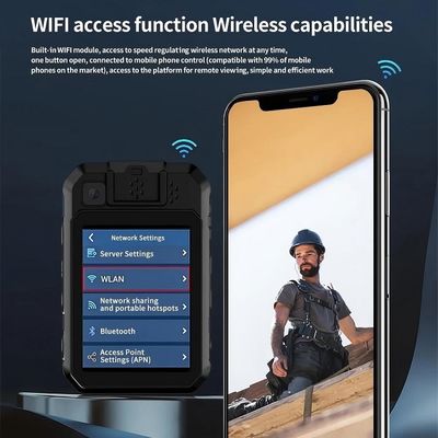 2K Полицейская нагрудная камера с системой Android 12 и кодированием H.265/H.264 для высококачественной видеозаписи