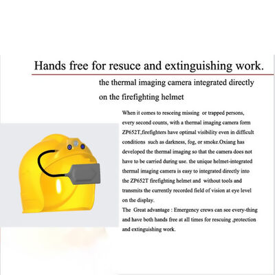 Тепловое изображение огневой шлем и инфракрасная камера
