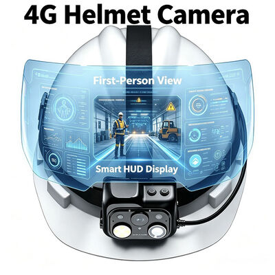 4G WiFi Onvif Rtsp камера для шлема с LED лампой и VMS