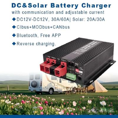 12V 30A 60A DC-DC Солнечное зарядное устройство для аккумуляторов Cibus Modbus Canbus