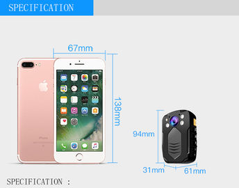 Камера IP65 несенная телом с выходным видеосигналом HDMI и AV Джек/спрятанной камерой полиции белого света СИД