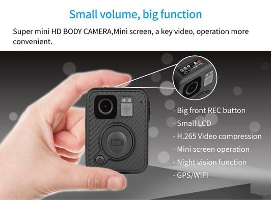 Камера тела Ambarella H22 водоустойчивой IP67 H.265 1080P HD несенная полицией