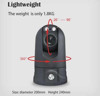 Хранение сигнала 36X оптически 2T камеры купола 4G Horizonted 360 высокоскоростное большое