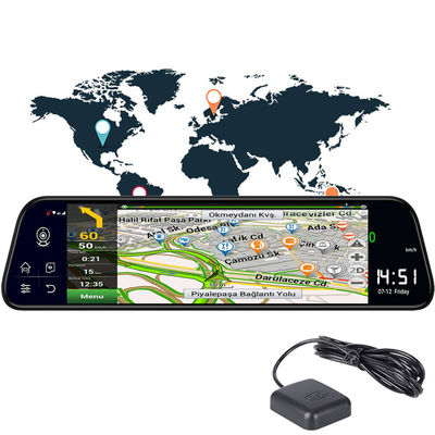 Android8.1 камкордер 800mah навигации ADAS автомобиля DVR 1080P GPS