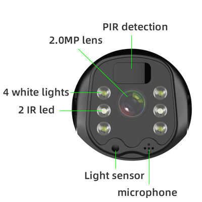 На открытом воздухе камера 2MP батареи PTZ WIFI внутренной связи 4W 18650