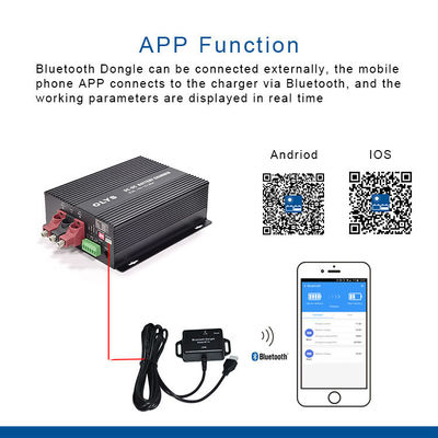 IOS андроида Bluetooth регулятора заряжателя батареи 12V 60A DC-DC для RV