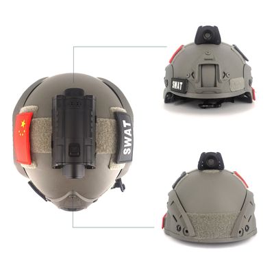 2.4GHZ GPS шлем-камера с прямым эфиром 3600 мАч для войск
