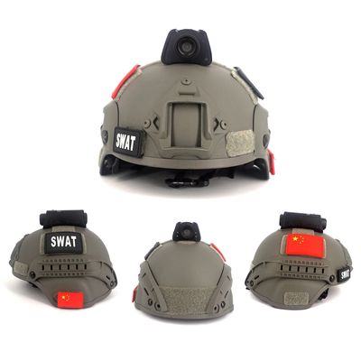 2.4GHZ GPS шлем-камера с прямым эфиром 3600 мАч для войск