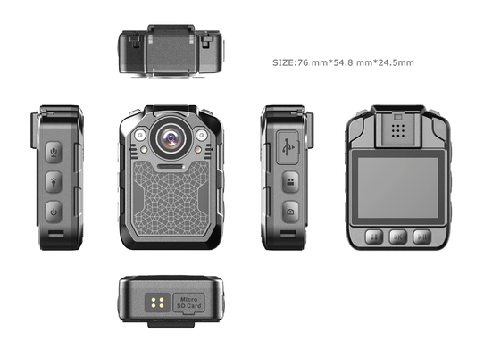 Сигнал тревоги Beep камеры 2500mAh SONY323 тела полиции датчика CMOS