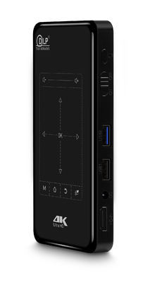 Портативный мини репроектор кармана DLP 4K расшифровывая управление инфракрасн воспроизведения 3D