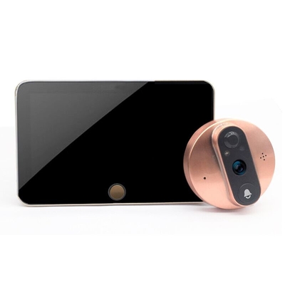 1080P инфракрасн батареи дверного звонока 5000mAH Peephole WIFI видео- ОТРЕЗАЛО автоматический переключатель