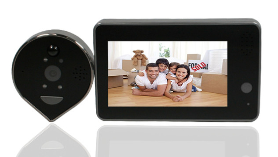 Дверного звонока безопасностью Peephole Wifi степеней беспроводного погодостойкая 160 широкоформатных