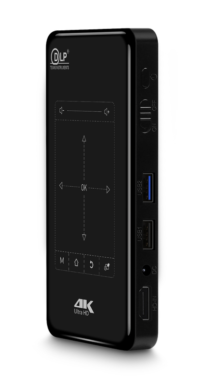 65 люмен Мини портативный видеопроектор Вход HDMI/USB/AV/VGA Вес нетто 206 г