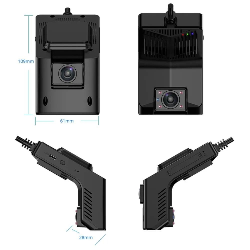 Определение 4G WiFi GPS Night Vision Dash Camera с записью петли и монитором парковки