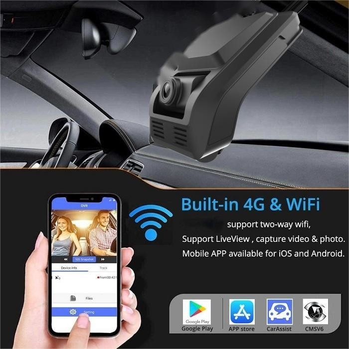 1080P 4G Dash Cam с ADAS DMS все в одном Парковочный мониторинг для управления парковым парком