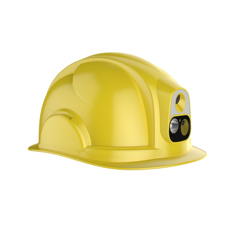 Прочный 4G GPS-отслеживание Hardhat для строительной площадки Фокусный диапазон 0,5 м до бесконечности -20 ° C до 60 ° C