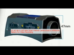 3G 4G Wi-Fi GPS Mini Smart Helmet Camera Встроенная батарея мощностью 4000 мАч для записи видео