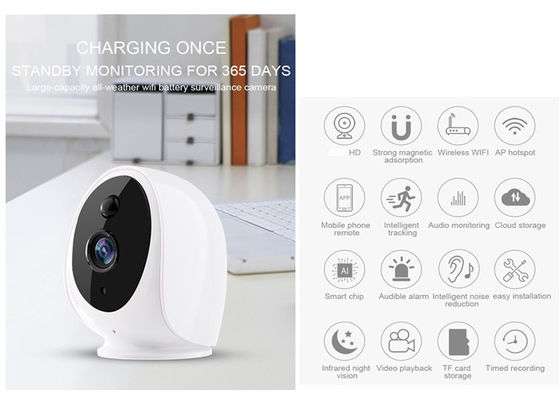 Камера слежения 3400mA СИД Wifi датчика 3IR Hi3518E SoC PIR
